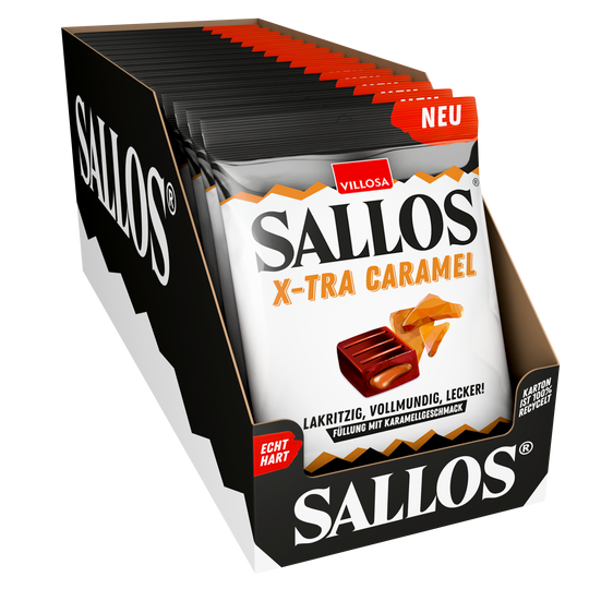 15x SALLOS x-tra caramel (135g)