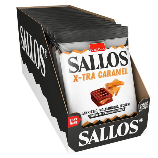 15x SALLOS x-tra caramel (15x mind. 23 Bonbons)
