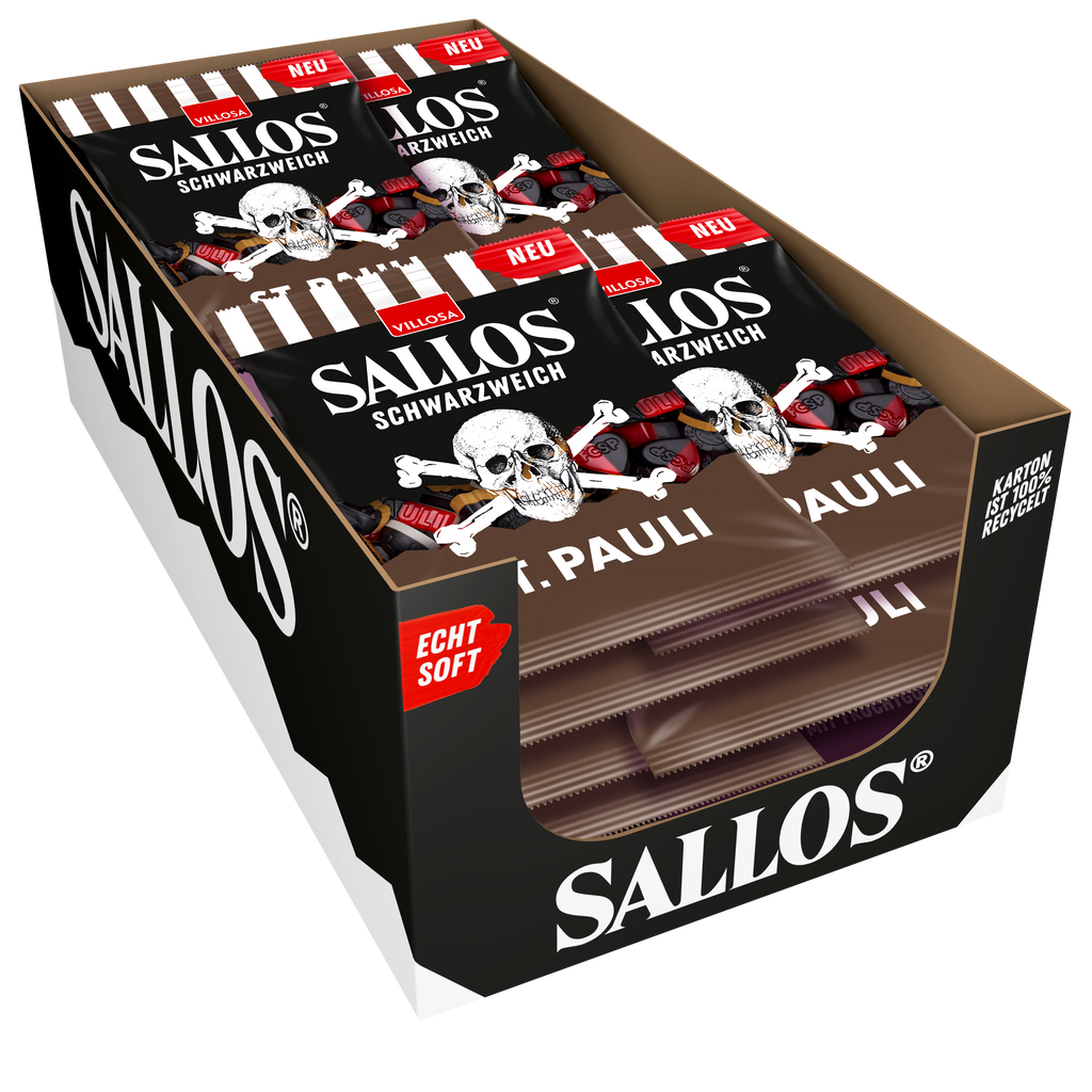 20x 200g SALLOS Schwarzweich FC St.Pauli Edition | SALLOS
